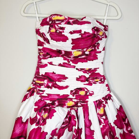 Aje Behold Floral Bubble Hem Maxi Gown US 2 - Picture 6 of 13